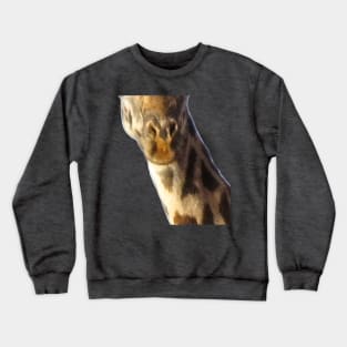 Giraffe Mouth Animal Face Crewneck Sweatshirt